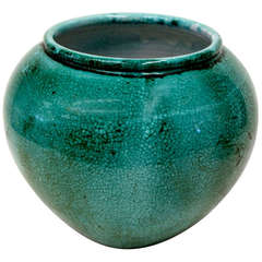 Large Primavera Crackle Glazed Vase