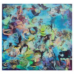 Horological Collage Painting by Ally May Miller