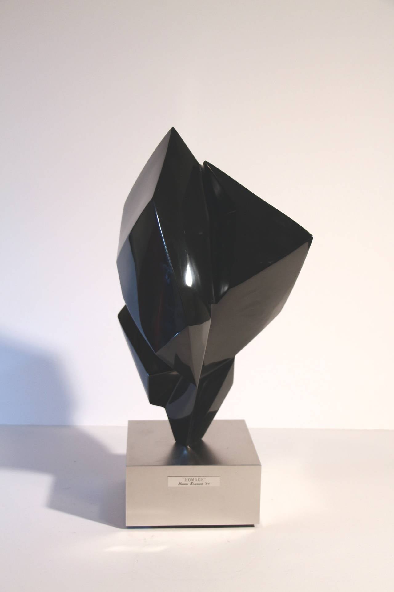 Late 20th Century Glass Sculpture by Naomi Kruwant, 1984