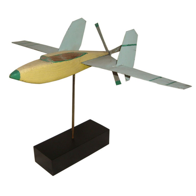 1960's wood and metal aircraft prototype design James Holt