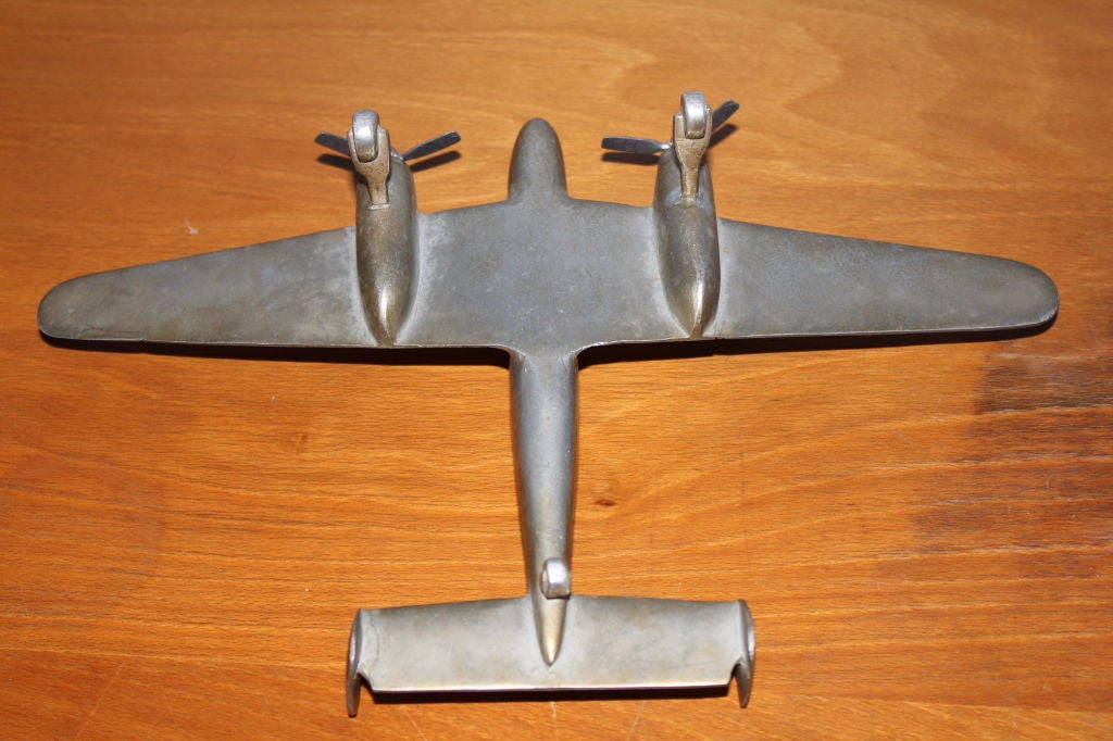Metal A unique piece of trench art 1944 Sicily airplane model