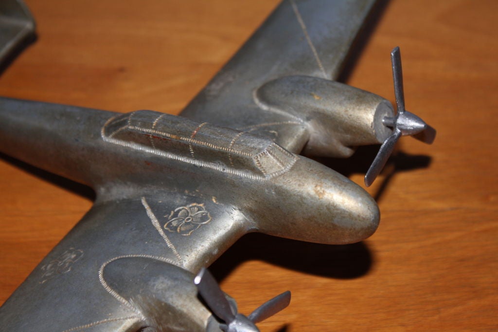 A unique piece of trench art 1944 Sicily airplane model 2
