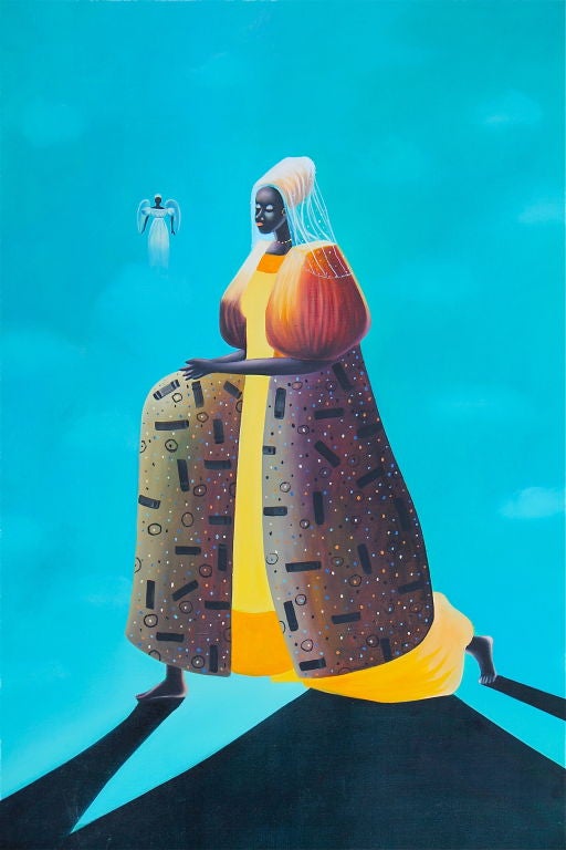 20th Century Surrealist o/c by noted Cuban born artist Clemente Segrera