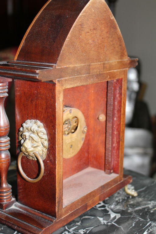 19th century Chelsea clock for E.F. Caldwell N.Y. w/ Paw feet 2