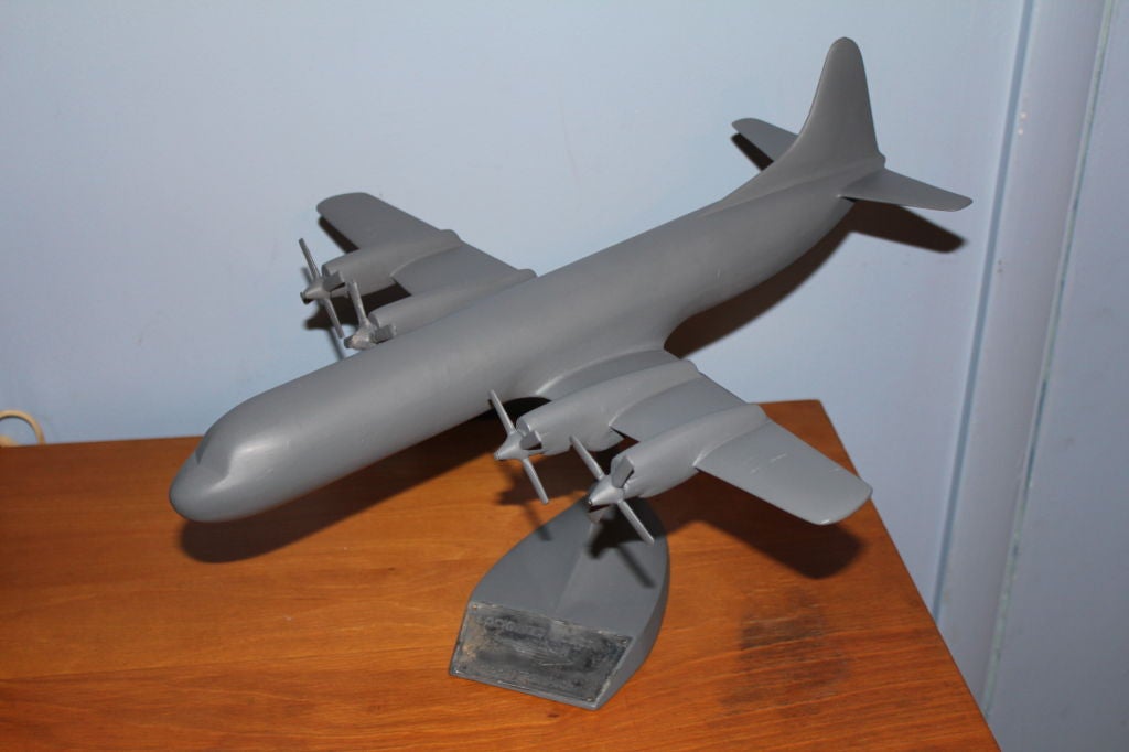 1950's scale metal model of a Lockheed Electra Prop Jet airplane 3