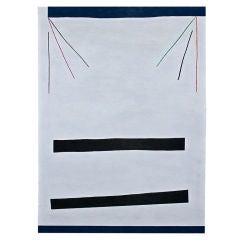 Retro Large Scott Davis minimalist abstract painting