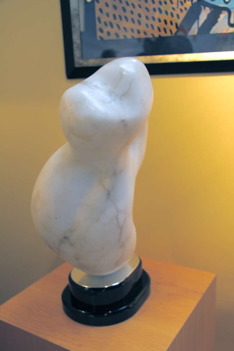 American Marble Abstract on Ball Bearing Base by Stephanie Klein