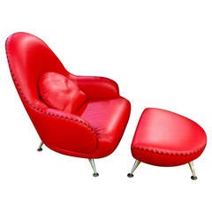 Mathias Hoffmann for De Sede Chair and Ottoman 11