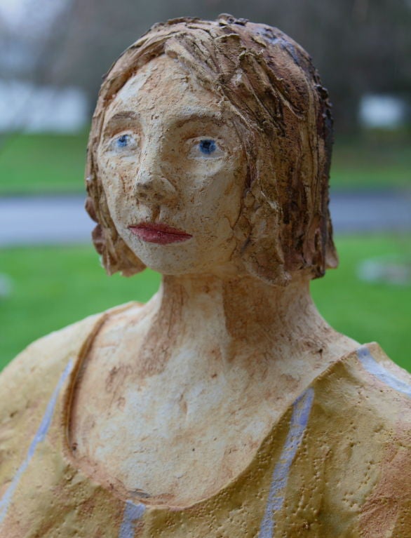 Great large terracotta figure of the Fat Lady by Meghan Sullivan at 1stDibs