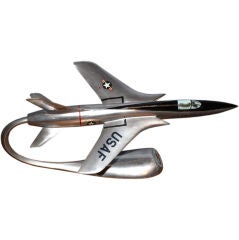 1960's Verkuyl aluminum model of Republic Fh-105 Thunderchief