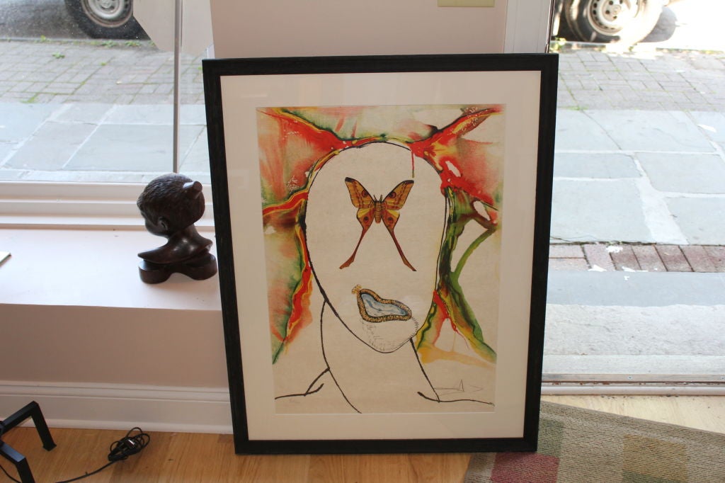1973 Salvador Dali lithograph Kabuki Signed and numbered 150/200