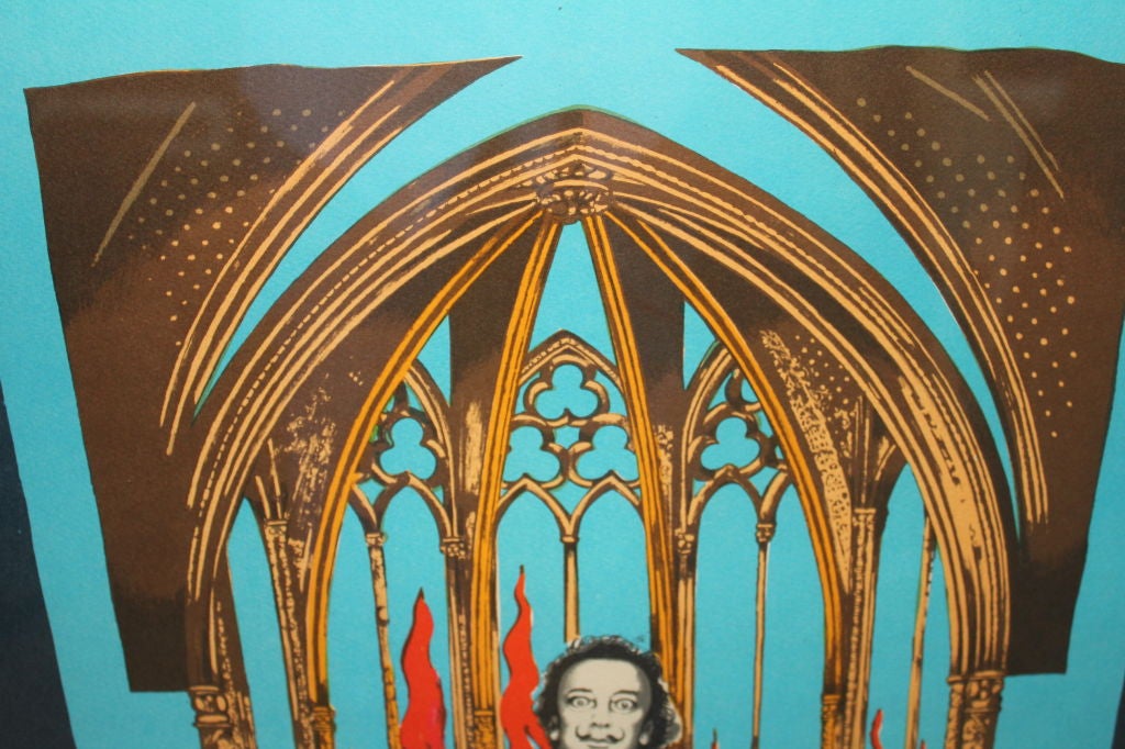 1978 Salvador Dali Lithographie Dali's Inferno 66/250 im Zustand „Gut“ in Palm Springs, CA