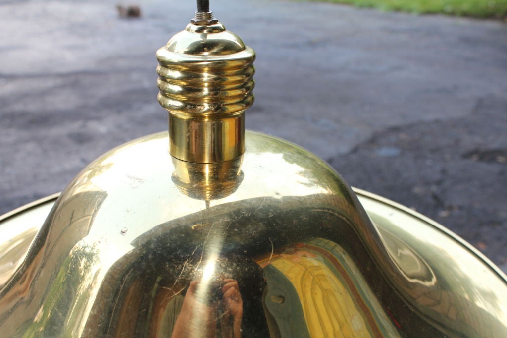 Brass Unusual adjustable cantilevered brass hanging fixture