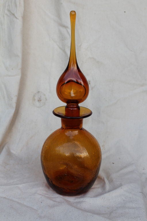 Crackle finish vase with nice stopper