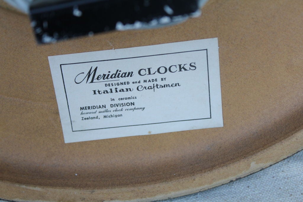 Meridian clock designed by George Nelson for Howard Miller 2
