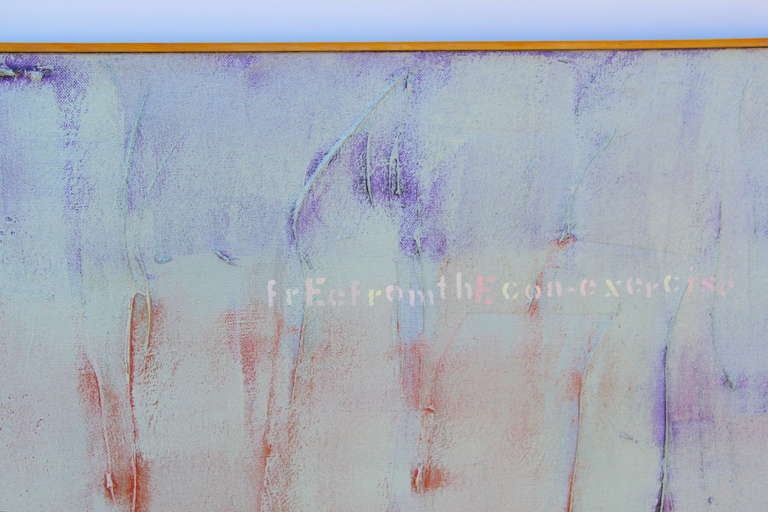 William Mccloy abstract oil and twine on canvas