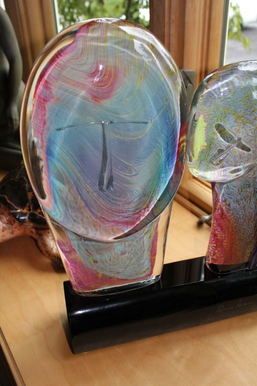dino rosin glass sculpture