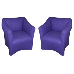 Pair Mario Bellini for Atelier International Tentazione chairs
