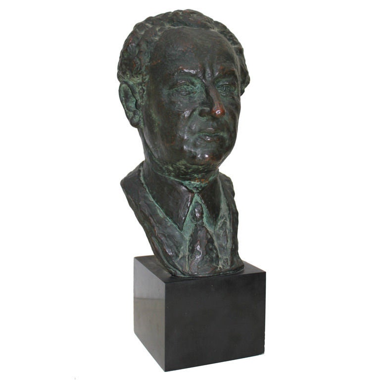 Bronze Bust By Serge Yourievitch