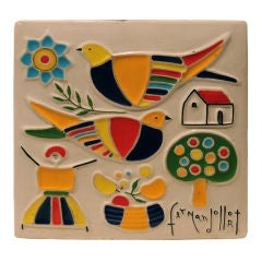 Fernando Llort ceramic plaque