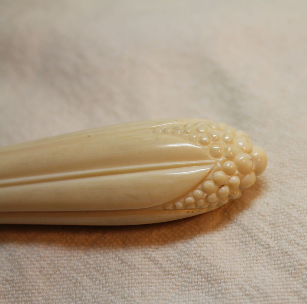 Sterling Silver 1907 presentation trowel in sterling silver with bone handle