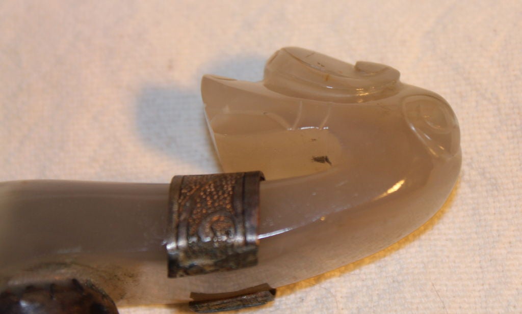 Chinese carved agate belt hook 1
