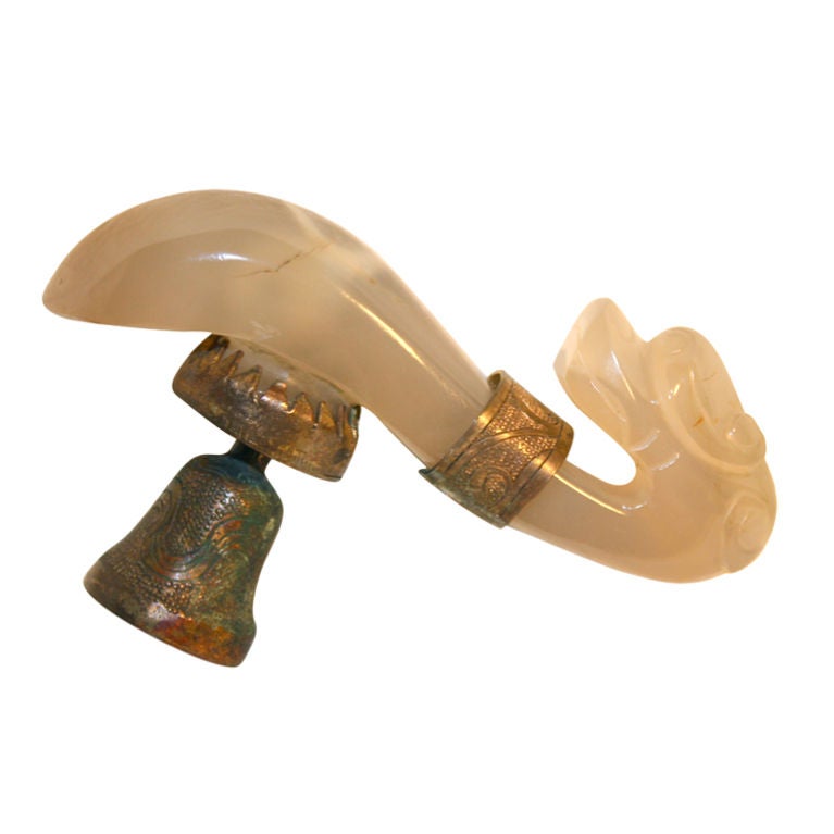 Chinese carved agate belt hook