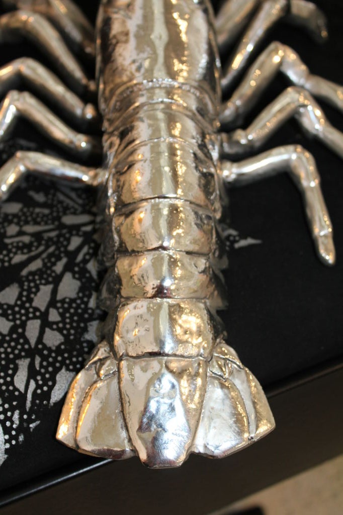 Electroplated silver-plate or nickel Lobster 1