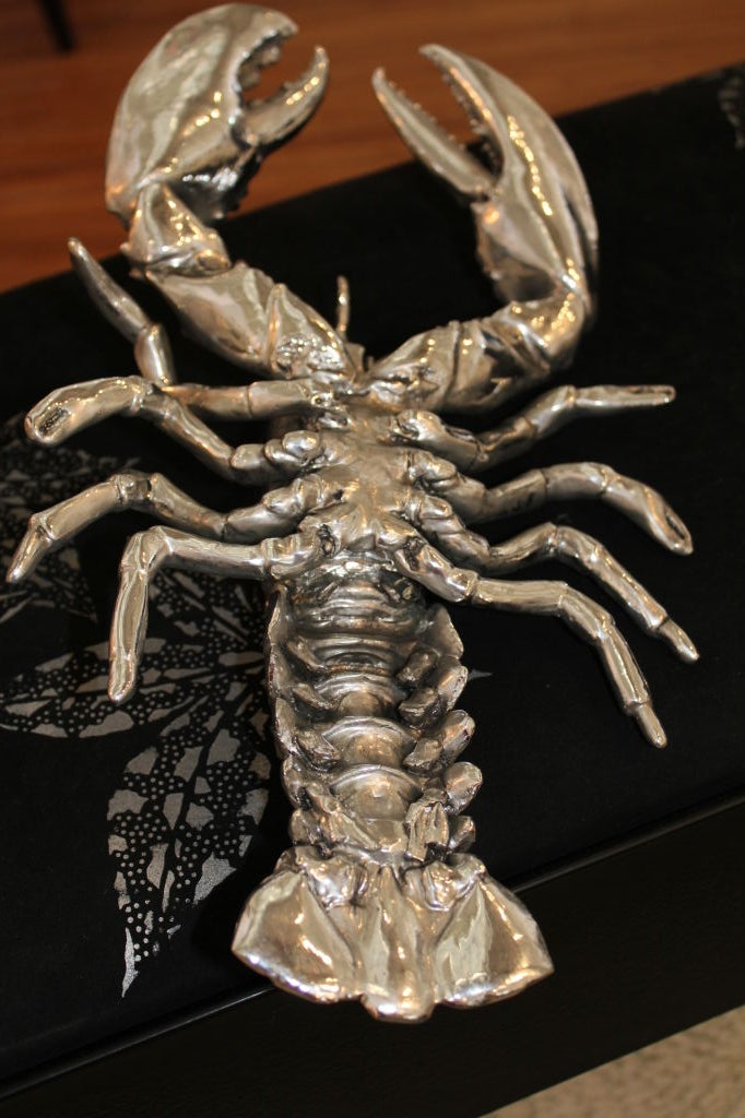 Electroplated silver-plate or nickel Lobster 2