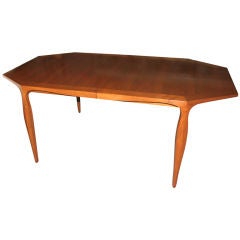 Wormley for Dunbar Dining table with 2 leaves original box pads