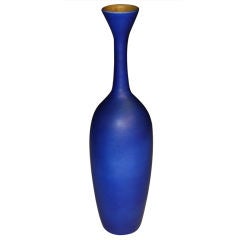 Stunning Deep blue Studio Madoura pottery vase