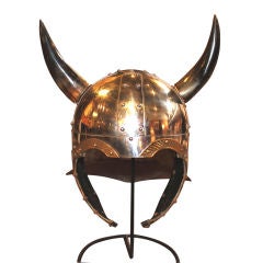 Viking helmet movie set prop