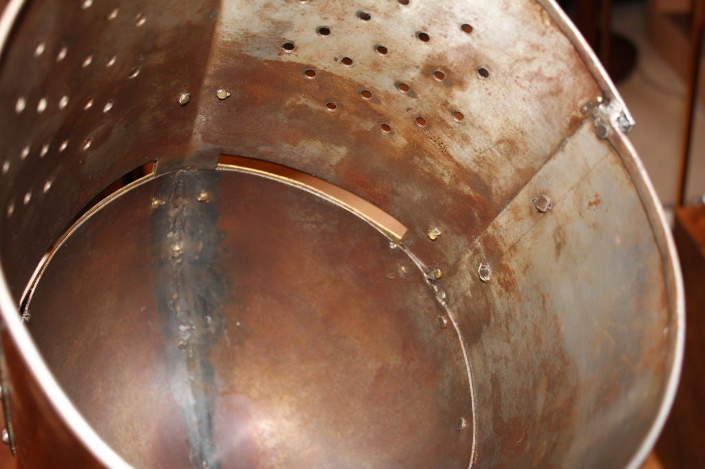 Middle age movie prop steel and brass helmet 1