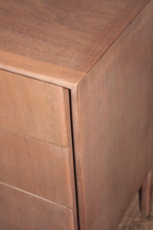 Pair of whitewashed natural mahogany chests retailed John Stuart 3