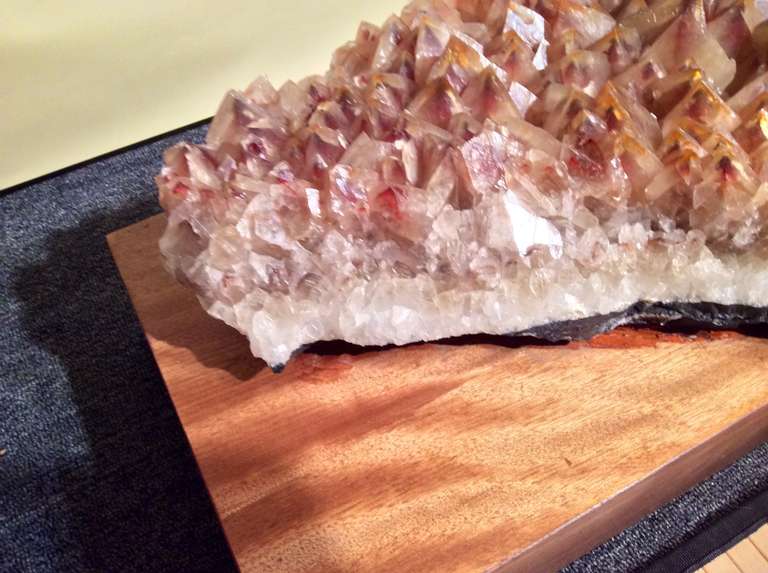 Mexican Rare Large Specimen of Mariposa Butterfly, Calcite Mounted