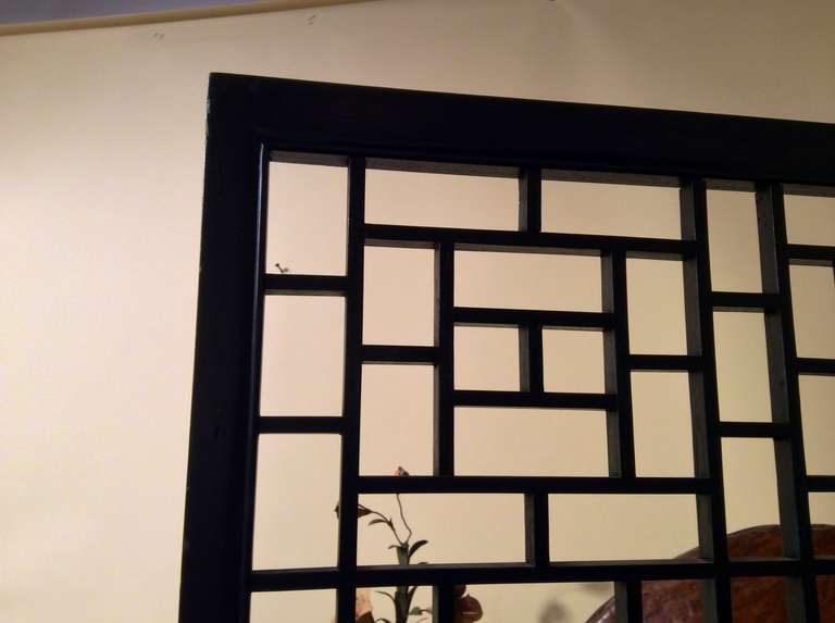 Asian Wood Room Divider or Screen In Good Condition In Palm Springs, CA