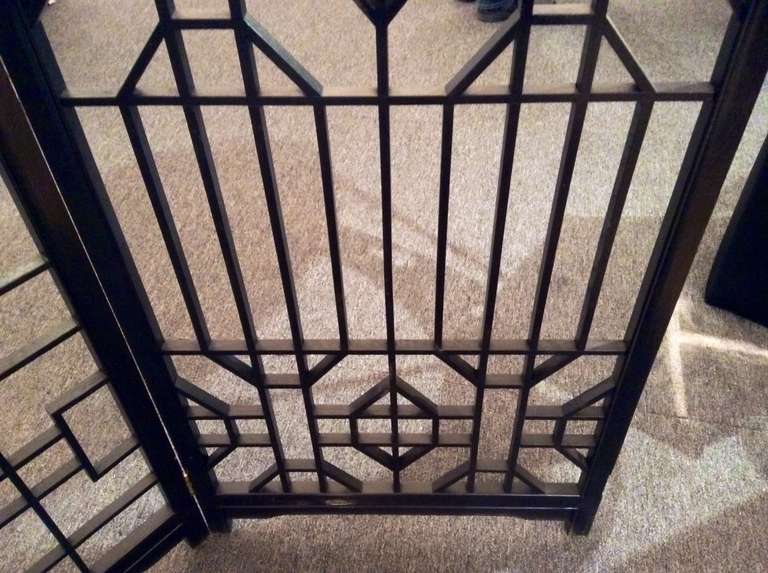 Unknown Geometric Asian Style Room Divider