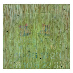 Abstract on Wood by Noted Los Angeles Artist Dawn Arrowsmith