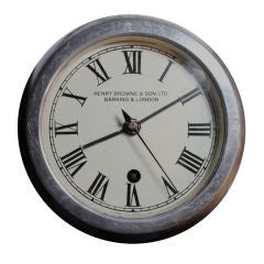 Vintage Henry Browne & Son, English Submarine clock