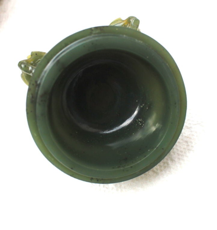 Early 20th century carved jade censor 5