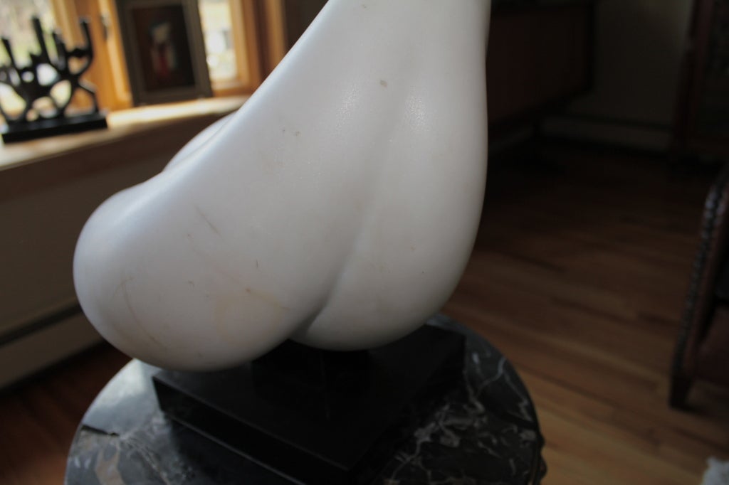Abstract White Marble Sculpture 3