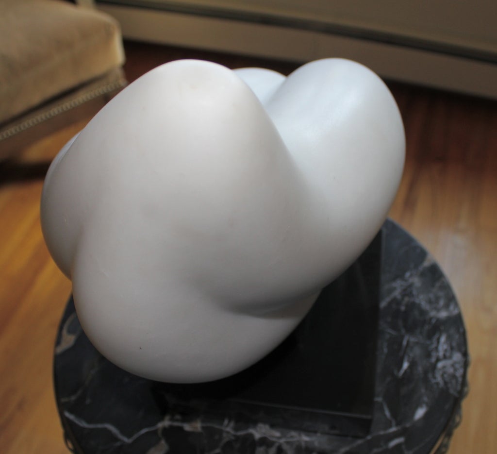 Unknown Abstract White Marble Sculpture