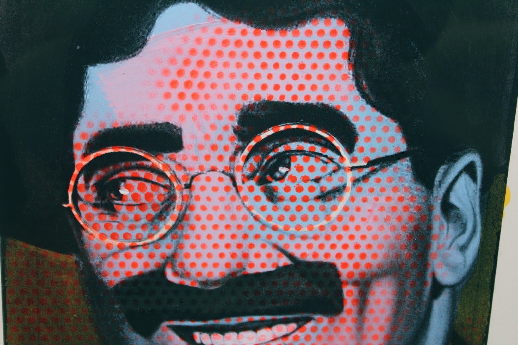 Screen Silkscreen With Paint John Lennon Groucho Marx by Ron English