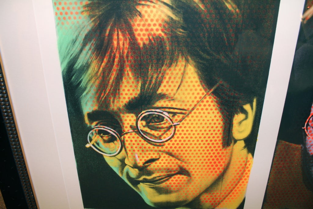 Silkscreen With Paint John Lennon Groucho Marx by Ron English 1