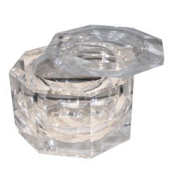 Lucite Ice Bucket With Swivel Top