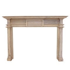 19th Century neo-classical motif fireplace mantle