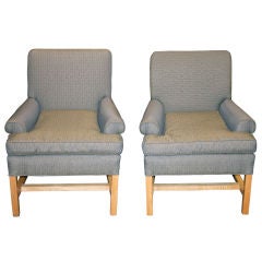 Vintage Pair of 1940's Hollywood Regency chairs