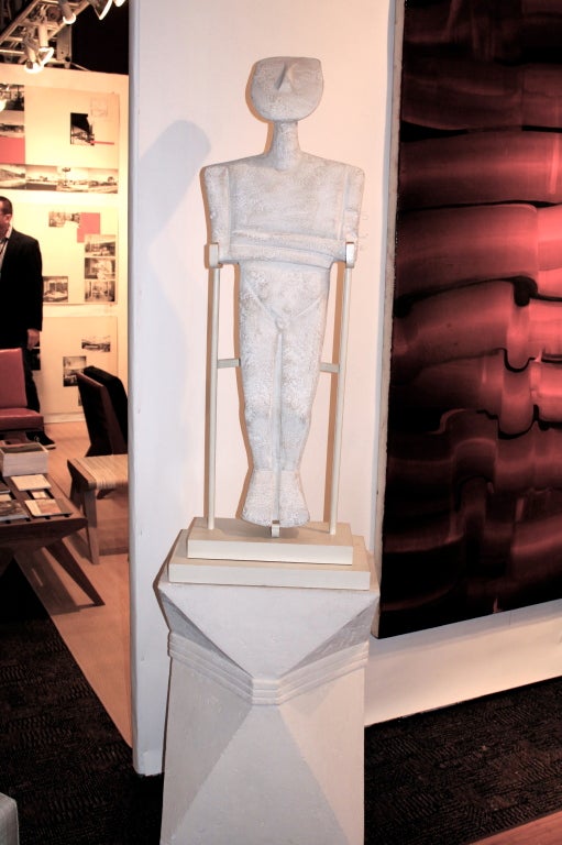 1980's plaster sculpture of a Cyclades figure