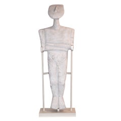 1980's plaster sculpture of a Cyclades figure