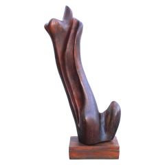 Carved wood walnut carftsman sculpture Carved wood walnut carftsman sculpture